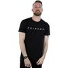 Friends Men's Text Logo T-Shirt Black Large, Black, Large