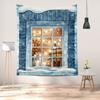 Christmas Tapestry Ice and Snow Cabin Scenery Cross-border Hanging Cloth Room Hanging Cloth Tapestry