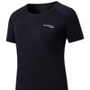 Saucony Solid Color Round Neck Pullover Short Sleeve Raglan T-Shirt Women Tops Black SC1230008DY-BK01