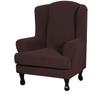 Wingback Chair Covers 2 Piece Wing Chair Slipcover Stretch Slipcover for Wingback Chairs Wing Chair Cover with Elastic Bottom Non-Slip Furniture Cover
