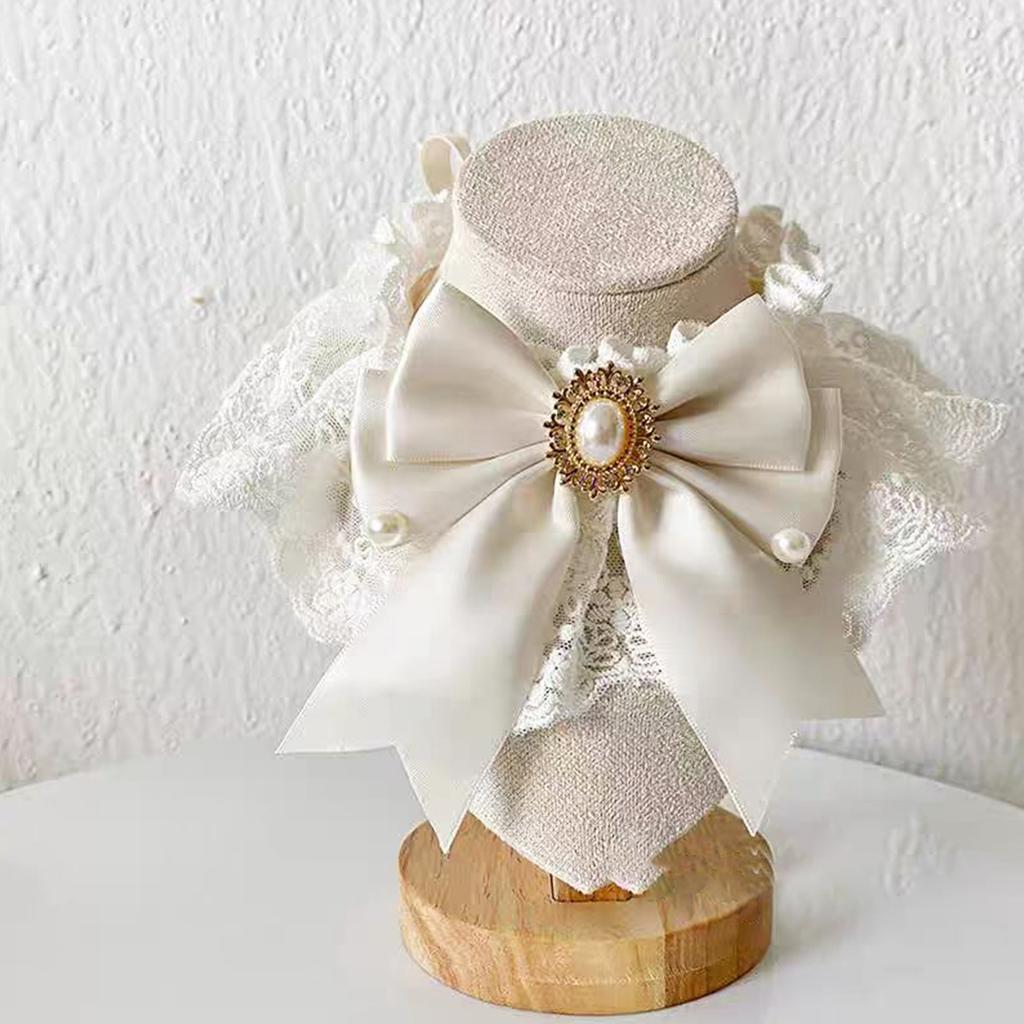 Beliebtes weißes Hochzeitskleid Haustier Speicheltuch Katze Hochzeit Schleife Halsband Hund Premium Lätzchen Schal Lätzchen