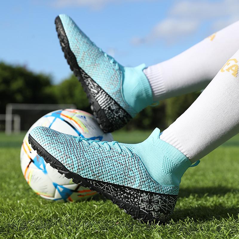 33-46 FANQISON Herren-Fußballschuhe mit hohen Socken, Jugend-Sportschuhe, Fußball-Trainingsschuhe, Kinder-Fußballschuhe