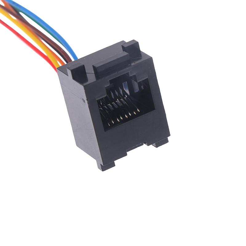 5Pcs 616E 623K 616M 641D Rj11\Rj12\Rj45 Female Socket For Internet Phone With Cable 15Cm