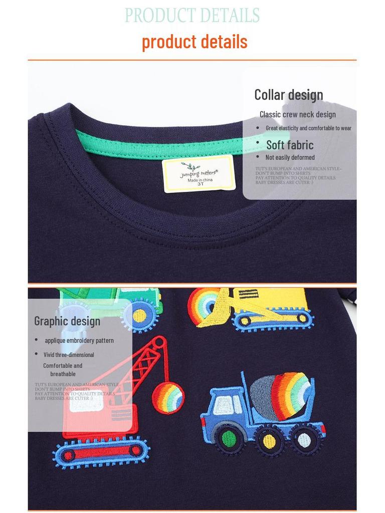 Striped Long-Sleeve Pure Cotton T-Shirt for Baby Boys - Autumn Style