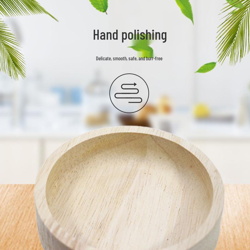 Solid Wood & Waterproof Ceramic Food Bowl for Hamsters, Hedgehogs, Sugar Gliders, and Gerbils