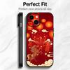 Red Happy Art Chinese New Year 2026 Horse Phone Case Phone Case Soft Packaging Lightweight For iPhone17 16 15 14 13ProMax