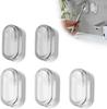 5 Pcs Toothbrush Holder Wall Mounted Protect Toothbrush Hygiene, Toothbrush Covers Head Cap for All Toothbrushes