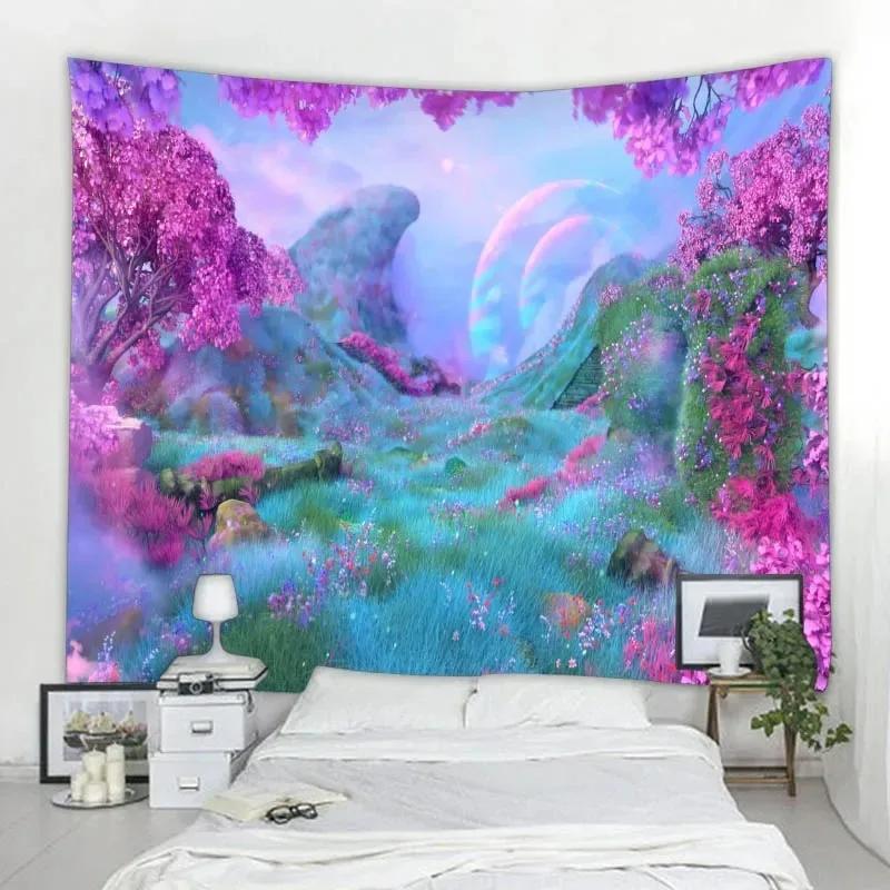 

Звездное небо мультфильм декоративный гобелен офис гостиная украшение домашний настенный гобелен 100x75cm