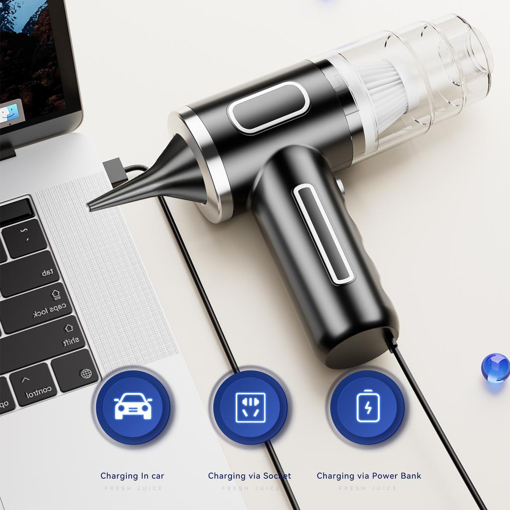 9600000Pa Wireless Car Vacuum Cleaner 5 In1 Strong Suction Dust Catcher Portable Handheld Wet Dry Vacuum Cleaner Air Duster