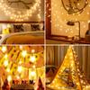 LED Christmas Light String, Indoor and Outdoor, Wedding Parties, Garden Decoration, 6-meter 40 Light, Battery Free.zwq