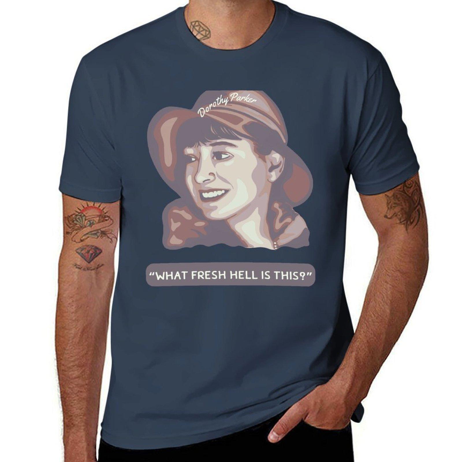 Dorothy Parker Portrait And Quote Tshirt Holiday Party Tee Shirt S
