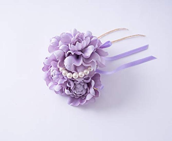 De Japanese Corsage 2WAY Pearl Graduation Ceremony Entrance Ceremony Entrance Ceremony Wedding [R C] (Purple) CH-101