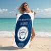 Personalized Charlotte Football Club Crest Beach Towel Microfiber Beach Towel Thin Absorbent for Beach Swimming Yoga Bath Sports. 0910169