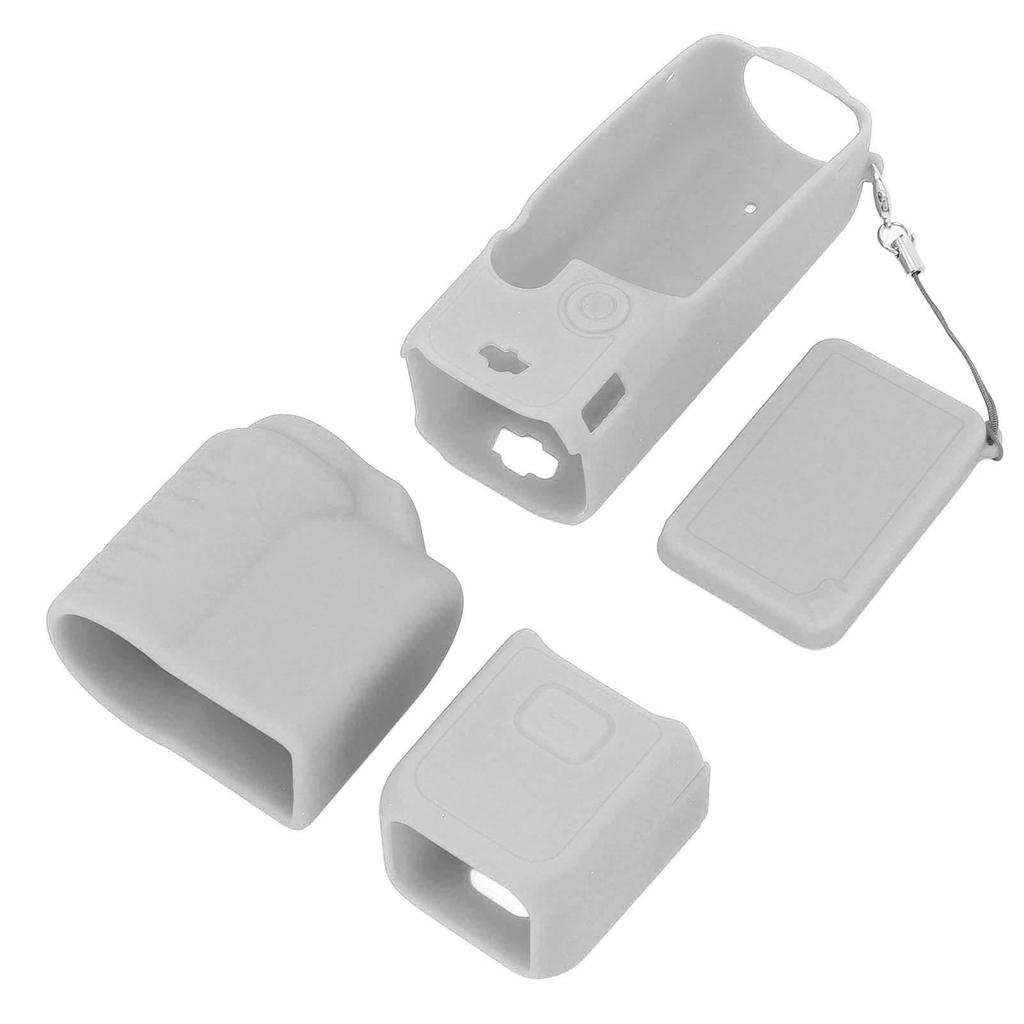 4 in 1 Protective Case Cover for 3 Silicone Screen Lens Protector Sleeve Action Camera Accessories Set with Lanyard