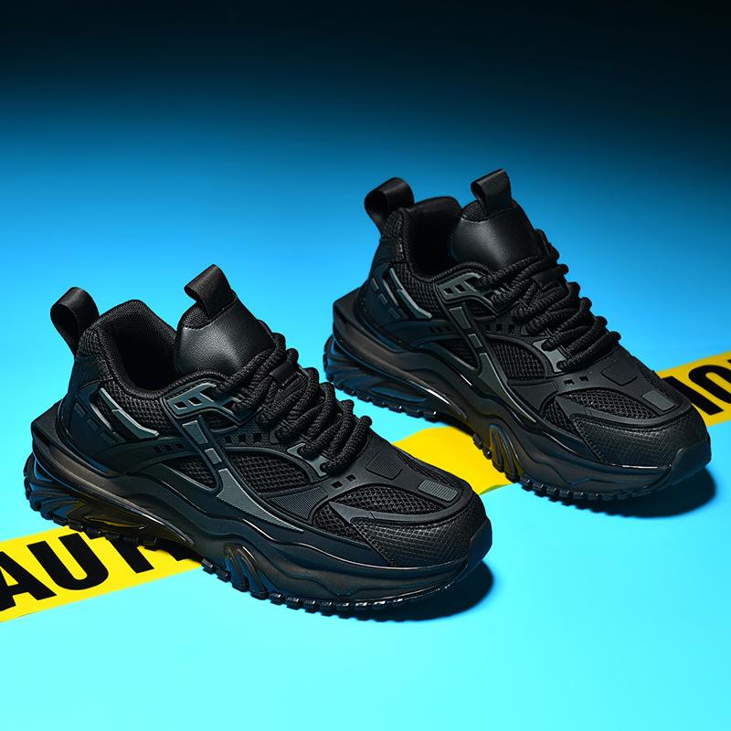 Spring new men's fashion sports shoes mesh breathable large size casual running shoes men's shoes