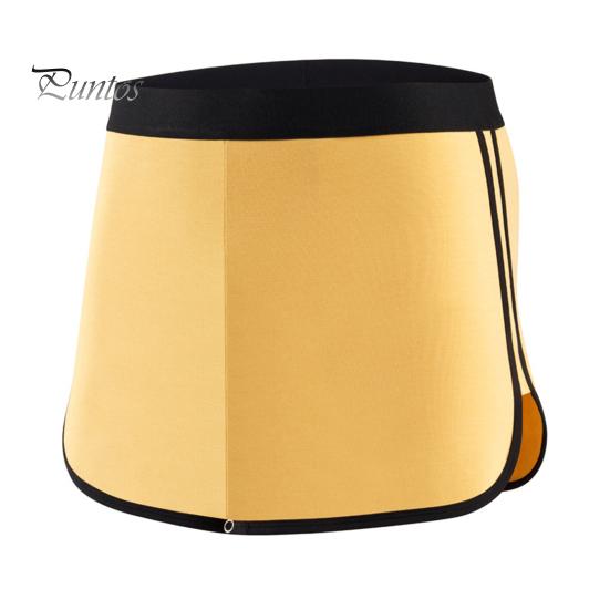 Men Shorts Underwear with Triangle Lining Elastic Waist Double-Layer Design 3-in-1 Pants Briefs Culottes Boxer Briefs