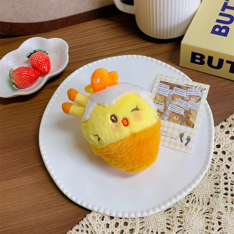 Creative Food Plush Pendant: Cake, Baguette, Croissant Doll - Fun Graduation Gift