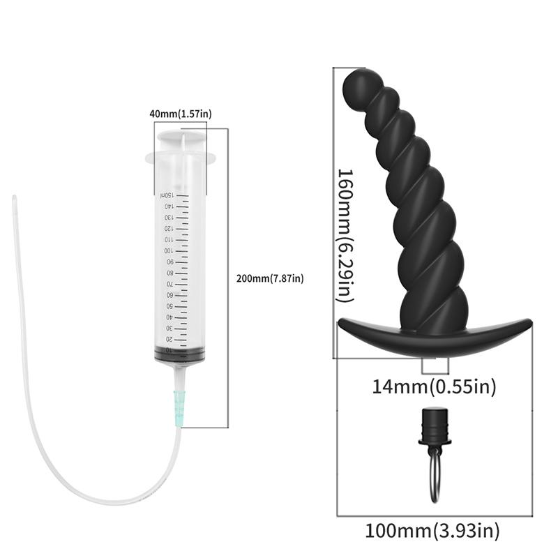 Hollow Silicone Anal Beads Butt Plug Masturbation Couples Flirting  Adult Game Enema cleaning Anal Sex Toy for Women Men Gay