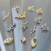 Snake Nails Art Charms Snake Nails Rhinestones Nails Charms Snake Shape Nails Art Decoration Nails Jewelry Accessories
