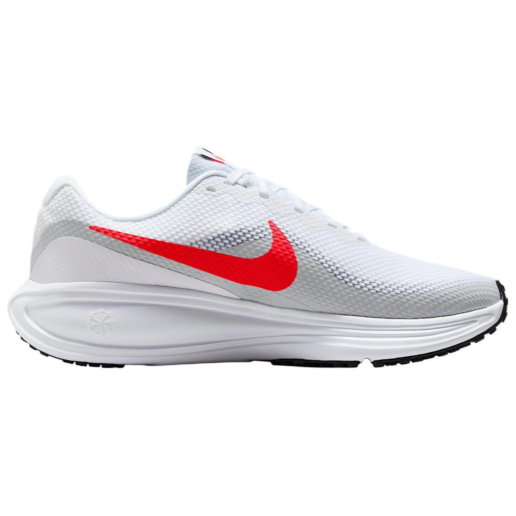 Nike REVOLUTION 8 Odporne na ścieranie Oddychające Niskie Codzienne Buty do biegania Unisex Białe Czerwone HQ1996-100