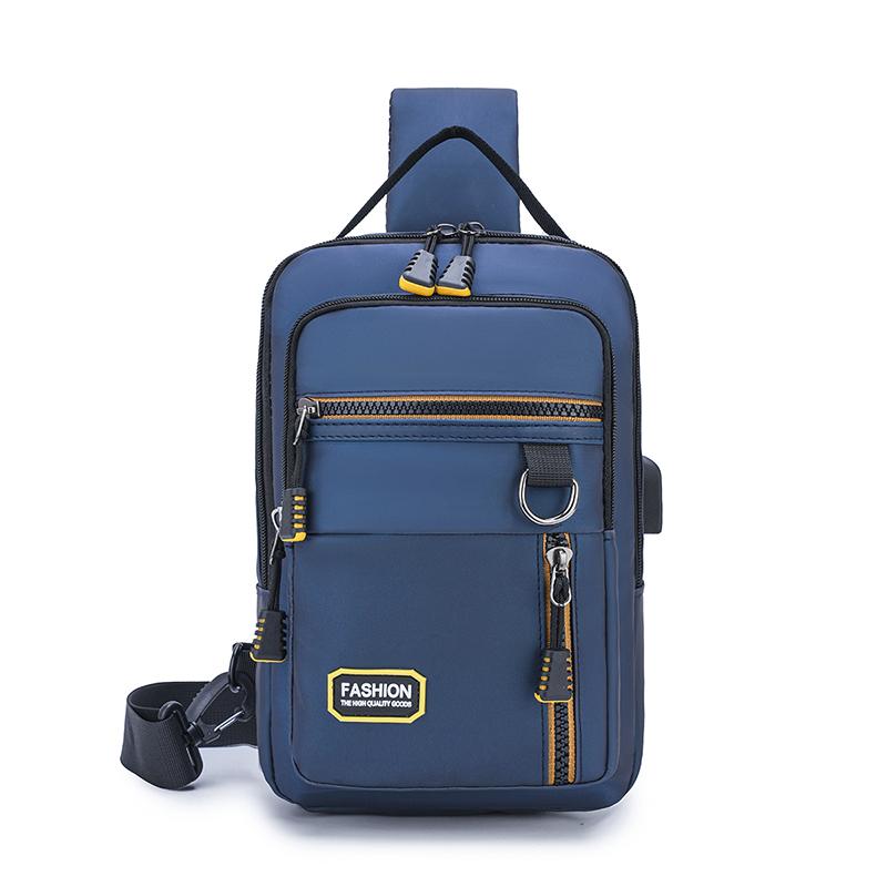 Men's Multi-Layer Chest Bag - Convertible Shoulder/Crossbody Pack (Wear-Resistant Lightweight Business & Casual Bag)