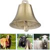 4Pcs Copper Cow Sheep Bells - Loud Metal Grazing Bells for Livestock Pets and DIY Crafts