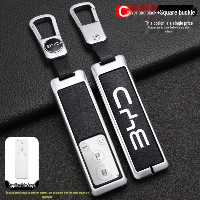 Compatible BYD G5 Car Key Case Cover (2016-2018 Models), High-End Suri Metal Shell.