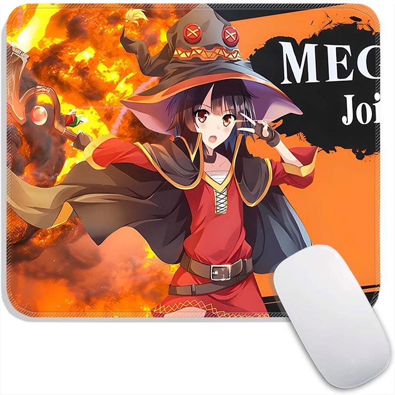 Kono Suba Anime Mouse Pad Small Gaming Mousepad Gamer Accessories Megumin Standard MousePads PC Compact Non-Slip Office Mousemat