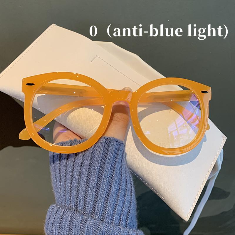 Oversized Frame Myopia Glasses Men Women Round Black Short-sighted Eyeglasses Optical Spectacle Eyewear Diopter -0.5 To -6.0
