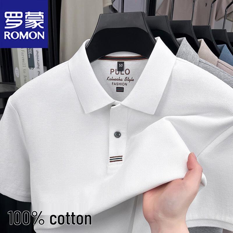 ROMON Men s Summer Breathable Polo Shirt 4XL