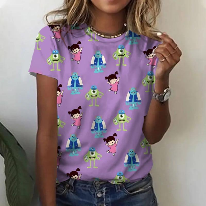 Cartoon Punk Princess Print T Shirt Women Harajuku 90s Cute T-shirt Funny Streetwear Graphic Tshirt Female Clothes