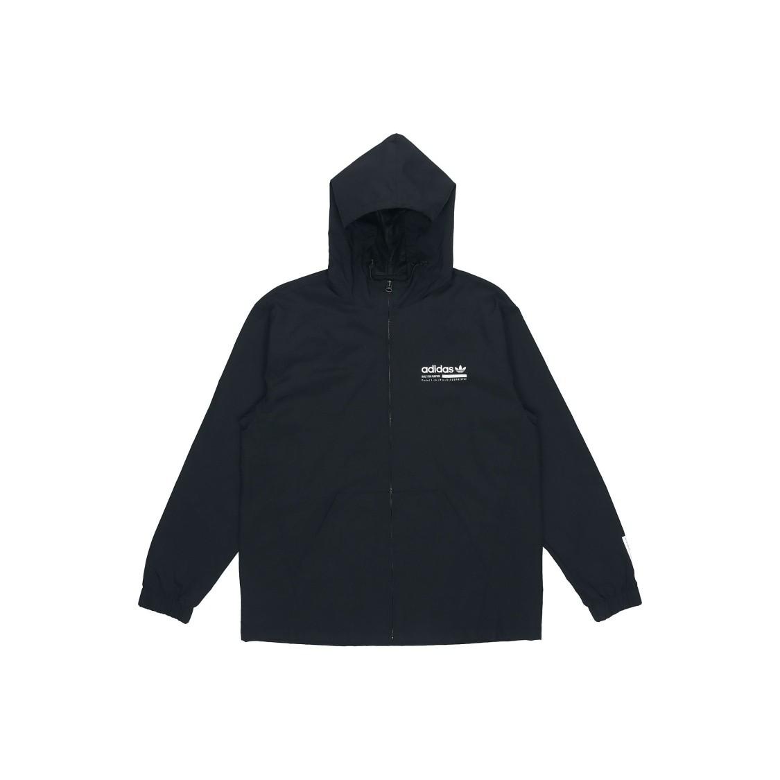 adidas Originals Trefoil Wb Kaval Logo Hooded Sports Jacket Men s Black M