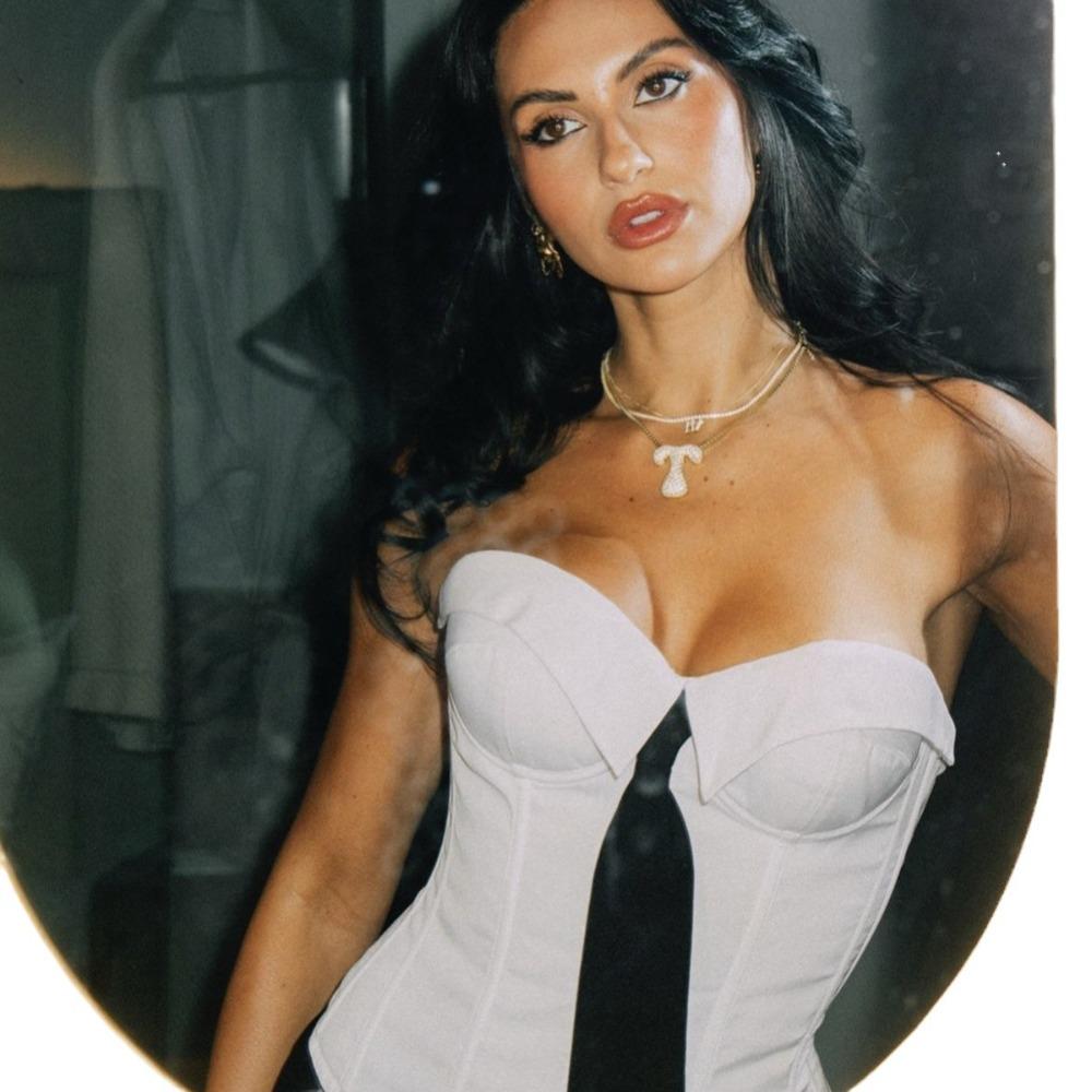 Women's Streetwear Hot Girls Tie Pure Desire Wrap Chest Solid Colour Tank Top