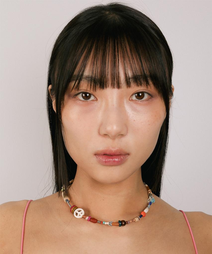 Towtow Archive Peace Mark Symbol Necklace Mix