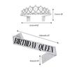 Birthday Tiara and Crown for Women Birthday Sash for Girls Birthday Decorations Rhinestones Headband Hair Accessories