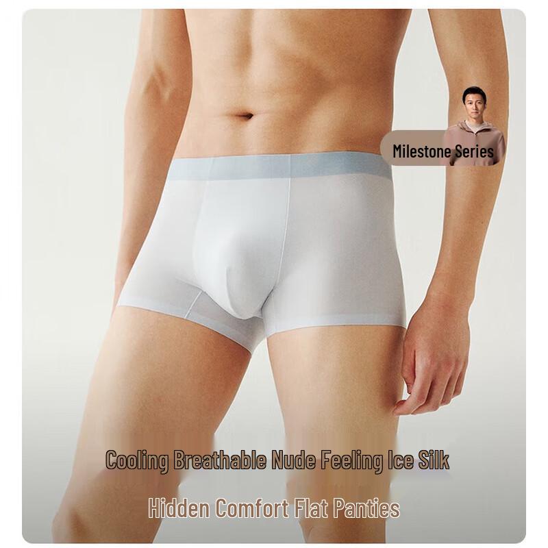 Nanjiren E001B Men's Ice Silk Boxer Briefs