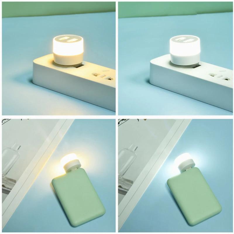 1 2 3PCS LED Reading USB Plug Lamp 5V Eye Protection Night Light Mini Book Light for Computer Mobile Power Charging Lighting