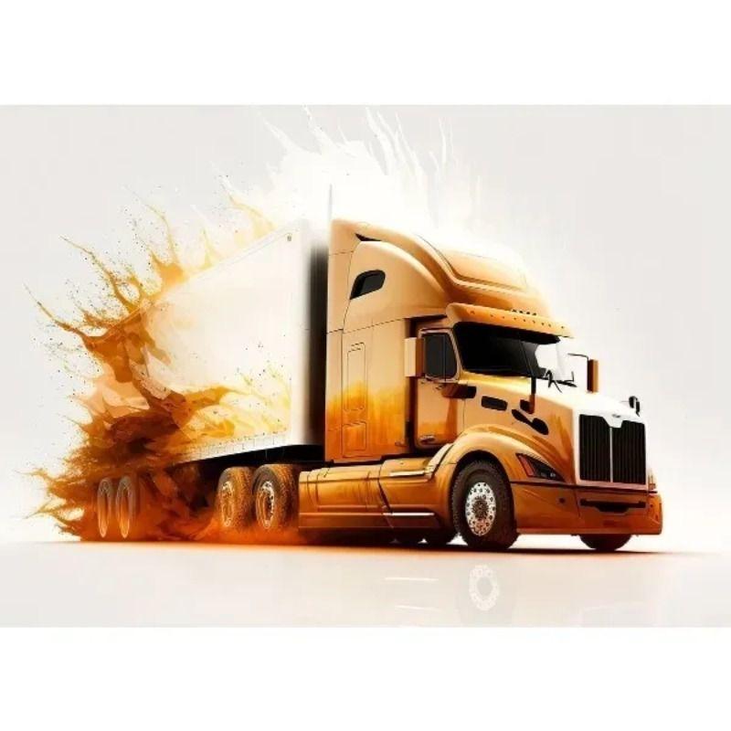 Watercolor Toy Car Tin Painting for Kids Room Decor