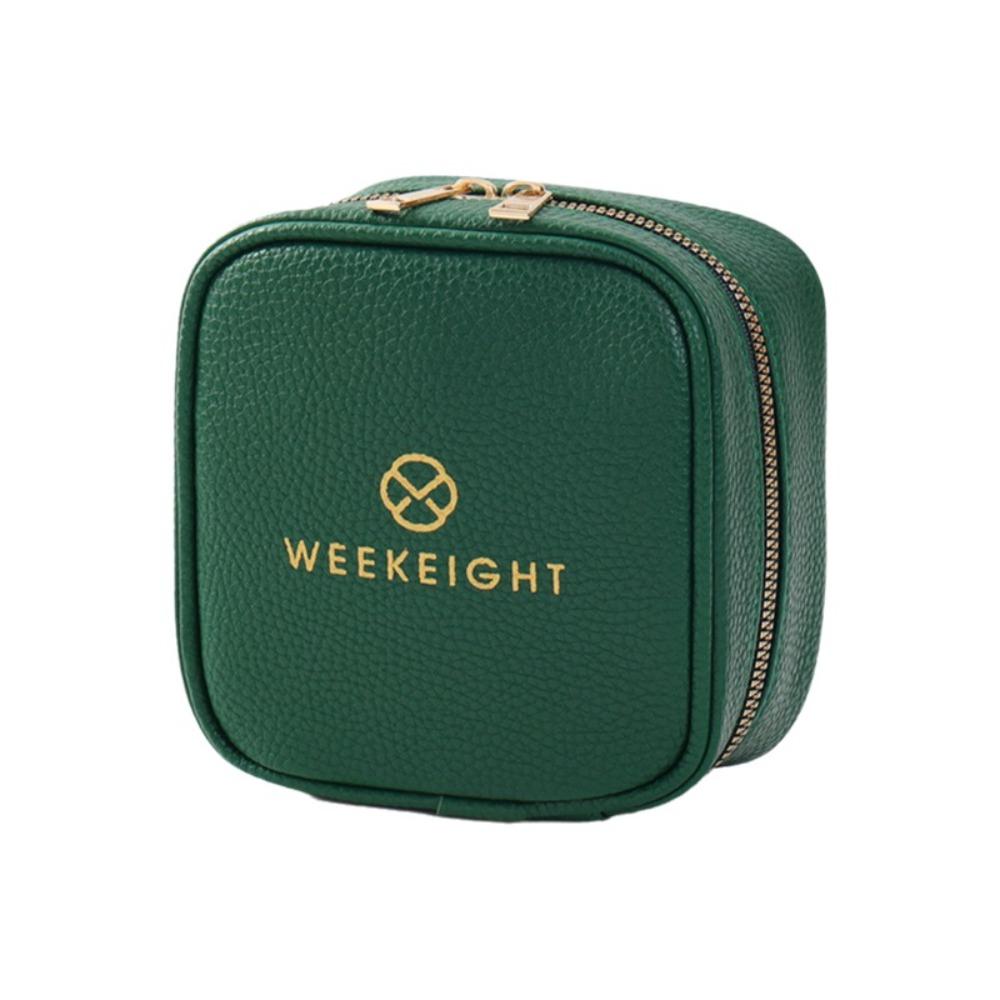 

Travel Portable Jewelry Box Zipper Closure Square Jewelry Storage Bag Durable Protective Jewelry Organizer Case Ring Earrings