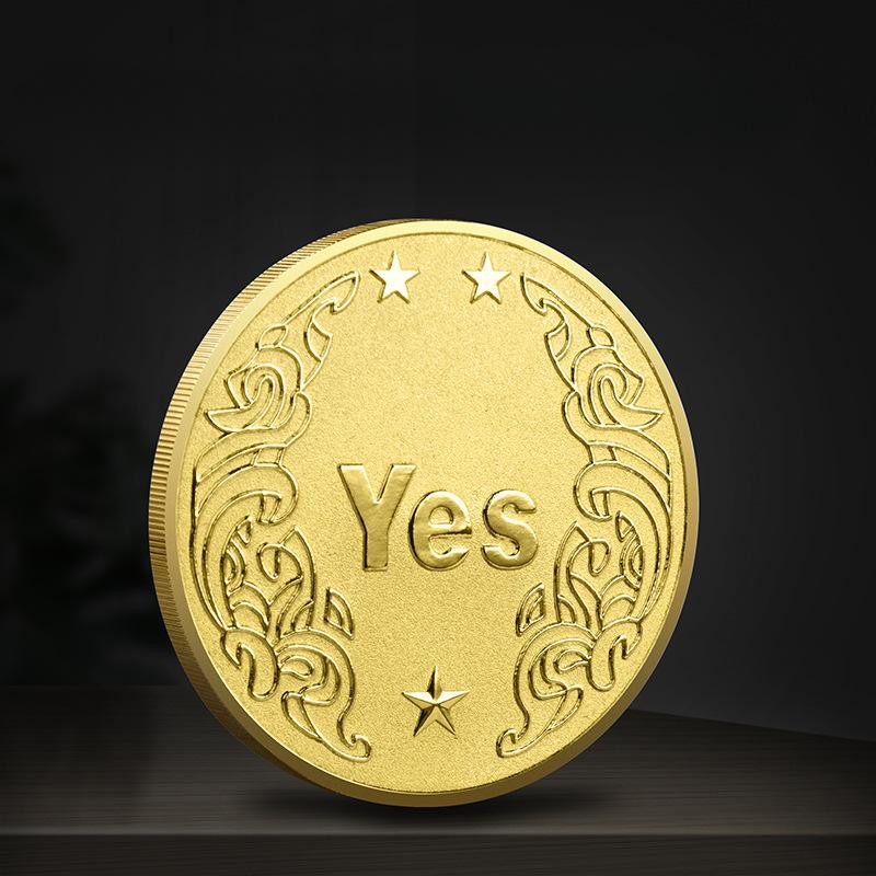 Лунный свет, серебряное издание, ДА/НЕТ, памятная монета, монета с решением, рельефная монета, памятная медаль, монета с решением, счастливая любовь 40*3 золотой