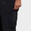 Adidas Solid Color Mid-Calf Comfortable Breathable Casual Pants Men Bottoms Black GN0777