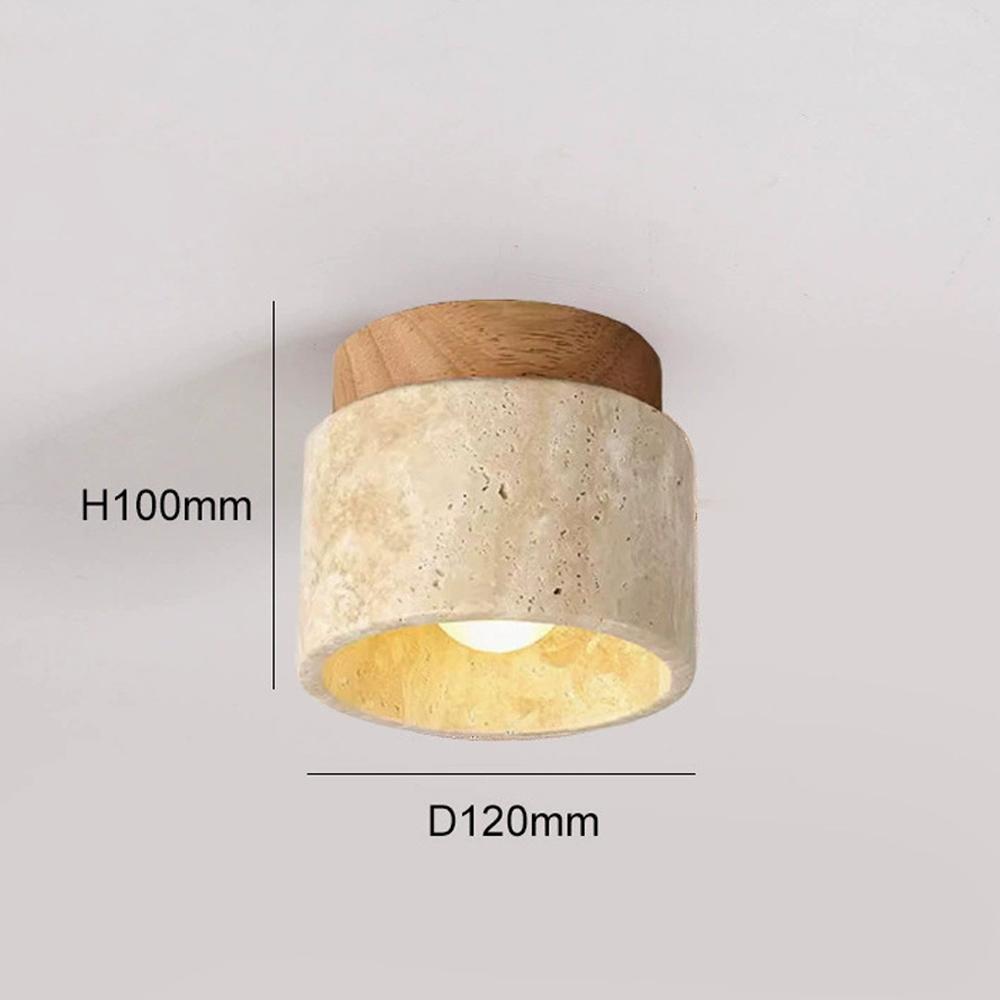 

Modern Style Wabi Sabi Pendant Lamp New Yellow Travertine LED Lamp for Bedroom Lobby Restaurant Hotel Aisle Corridor 3 Colors Light
