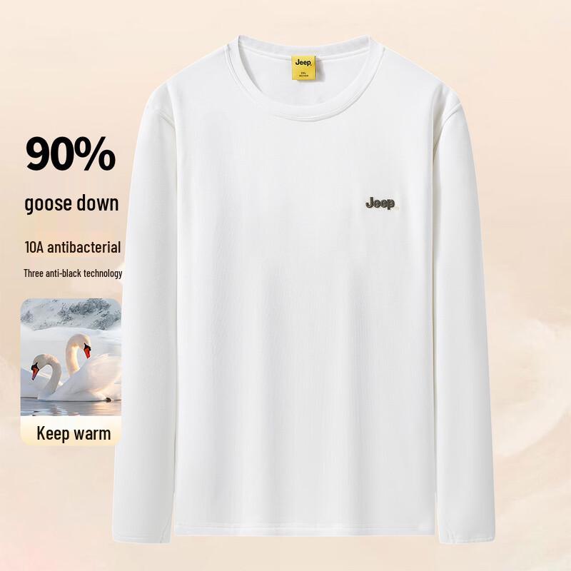 JEEP Men s Thermal Round Neck Long Sleeve Base Layer T-Shirt 2XL