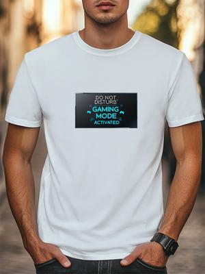 Do Not Disturb Gaming Mode Activated Graphic Tee Unisex T-Shirt Women Men Tee Unisex T-Shirt