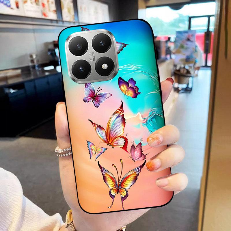 Soft Case For Xiaomi 15T 15 T Fundas Black TPU Silicone Back Cover For Xiaomi15T Phone Case Shockproof Protective Cartoon Coque