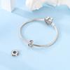 Charm Bead Components Authentic Original Copper Metal Heart Infinity String Bead Components Compatible With Bracelet High Quality Fine Jewelry Women