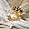 Adjustable Open Ring Men Women Vintage Dragon Claw Design Copper Band With Black Electroplated Finish Retro Style