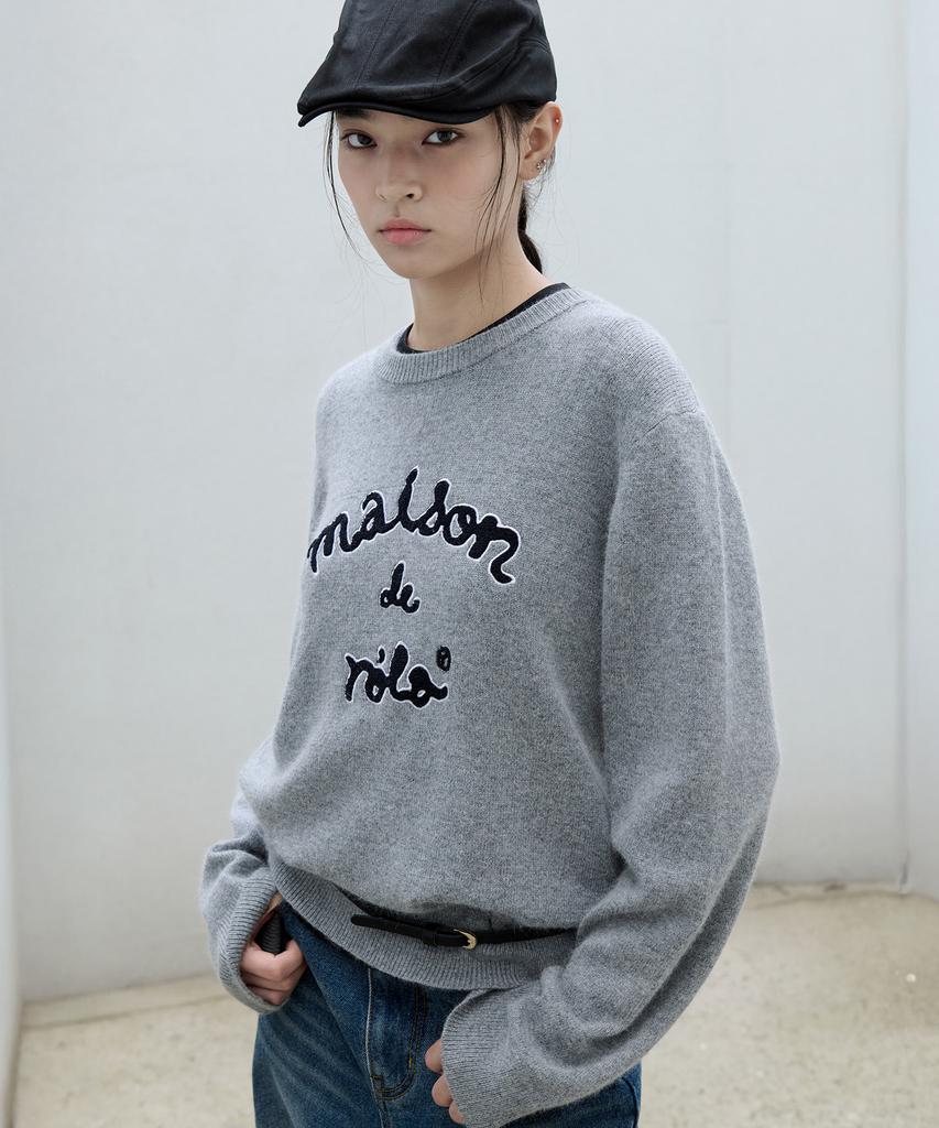 ROLAROLA Maison De Rola Patchwork Knit Gray