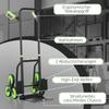 Six-Wheel Folding Sack Barrow Trolley - Black/Green