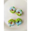 5 Pcs Women's Simulated Fun Donuts With Side Hair Clips Suitable For Clipping Bangs